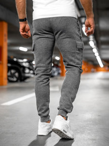 Pantalón grueso de combate joggers de chándal para hombre gris Bolf JX8715A