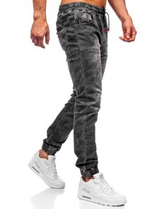 Pantalón jogger camuflaje para hombre negro Bolf RB9486DT