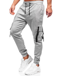 Pantalón jogger cargo de chándal para hombre gris Bolf 8K1117