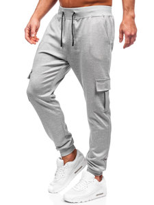 Pantalón jogger cargo de chándal para hombre gris Bolf 8K1130