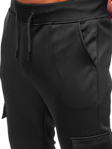 Pantalón jogger cargo de chándal para hombre negro Bolf 8K1130