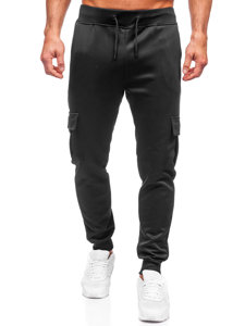 Pantalón jogger cargo de chándal para hombre negro Bolf 8K1130