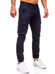 Pantalón jogger cargo para hombre azul oscuro Bolf MP0202BS