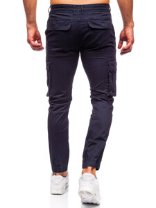 Pantalón jogger cargo para hombre azul oscuro Bolf MP0202BS