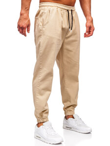 Pantalón jogger cargo para hombre beige Bolf 001