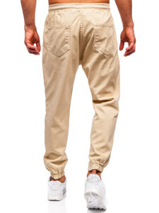 Pantalón jogger cargo para hombre beige Bolf 001