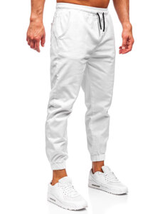 Pantalón jogger cargo para hombre blanco Bolf 001