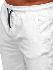 Pantalón jogger cargo para hombre blanco Bolf 001