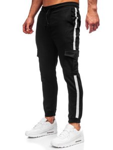 Pantalón jogger cargo para hombre color negro Bolf 0012