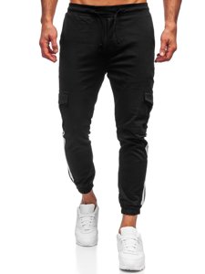 Pantalón jogger cargo para hombre color negro Bolf 0012