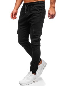 Pantalón jogger cargo para hombre color negro Bolf 0858