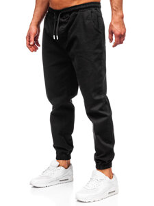 Pantalón jogger cargo para hombre negro Bolf 001