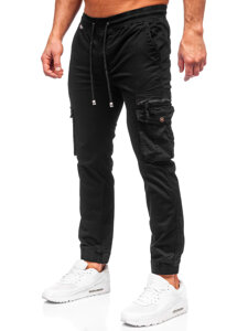 Pantalón jogger cargo para hombre negro Bolf MP0201N