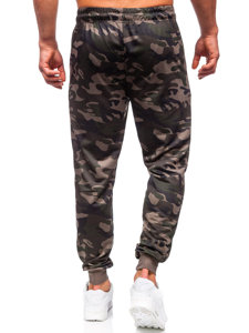 Pantalón jogger de chándal camuflaje para hombre caqui Bolf JX6185