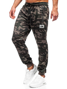 Pantalón jogger de chándal camuflaje para hombre caqui Bolf JX6186