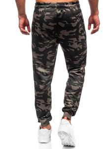 Pantalón jogger de chándal camuflaje para hombre caqui Bolf JX6186