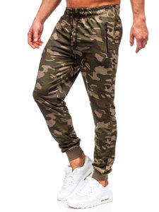 Pantalón jogger de chándal camuflaje para hombre verde Bolf JX6185