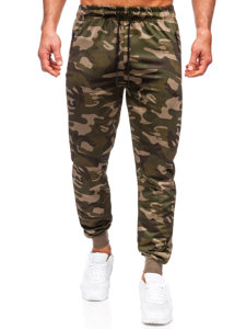 Pantalón jogger de chándal camuflaje para hombre verde Bolf JX6185