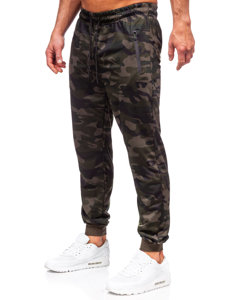 Pantalón jogger de chándal camuflaje para hombre verde oscuro Bolf JX6185