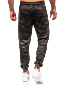 Pantalón jogger de chándal camuflaje para hombre verde oscuro Bolf JX6185