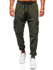 Pantalón jogger de chándal cargo hombre verde Bolf K17