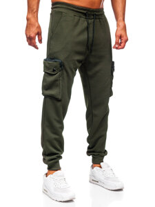 Pantalón jogger de chándal cargo hombre verde Bolf K17