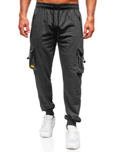 Pantalón jogger de chándal cargo para hombre antracita Bolf JX6363