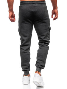 Pantalón jogger de chándal cargo para hombre grafito Bolf JX6028