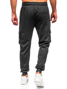 Pantalón jogger de chándal cargo para hombre grafito Bolf JX6359