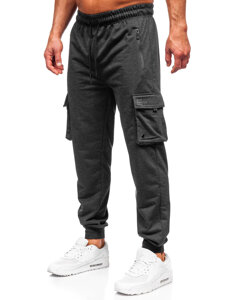 Pantalón jogger de chándal cargo para hombre grafito Bolf JX6360