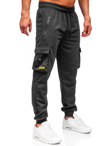 Pantalón jogger de chándal cargo para hombre grafito Bolf JX6363