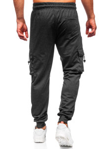 Pantalón jogger de chándal cargo para hombre grafito Bolf JX6363