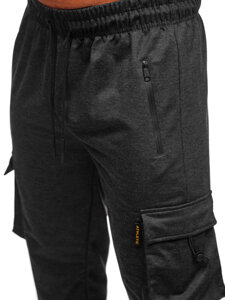 Pantalón jogger de chándal cargo para hombre grafito Bolf JX6363