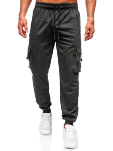 Pantalón jogger de chándal cargo para hombre grafito Bolf JX6363