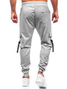 Pantalón jogger de chándal cargo para hombre gris Bolf 8K1118