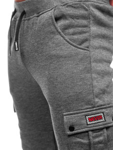 Pantalón jogger de chándal cargo para hombre gris Bolf HY-809