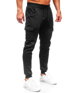 Pantalón jogger de chándal cargo para hombre negro Bolf HY-809