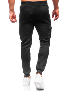 Pantalón jogger de chándal cargo para hombre negro Bolf HY-809