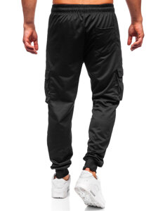 Pantalón jogger de chándal cargo para hombre negro Bolf JX6360