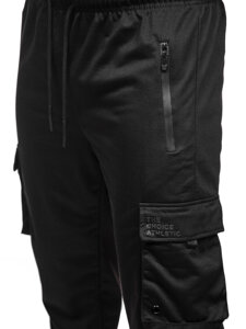 Pantalón jogger de chándal cargo para hombre negro Bolf JX6360