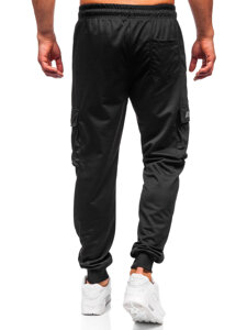 Pantalón jogger de chándal cargo para hombre negro Bolf JX6362