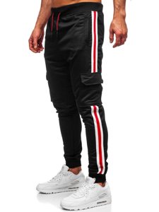 Pantalón jogger de chándal cargo para hombre negroBolf YLB88018