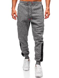 Pantalón jogger de chándal forrado para hombre antracita Bolf Q1100