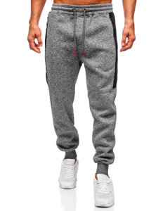 Pantalón jogger de chándal forrado para hombre antracita Bolf Q1102