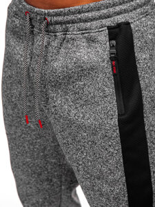 Pantalón jogger de chándal forrado para hombre antracita Bolf Q1102