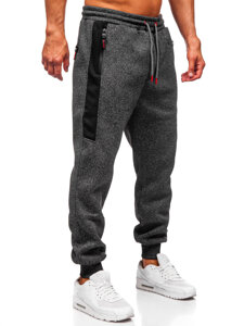 Pantalón jogger de chándal forrado para hombre grafito Bolf Q1102