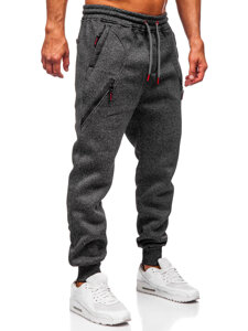 Pantalón jogger de chándal forrado para hombre grafito Bolf Q1104