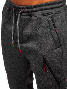 Pantalón jogger de chándal forrado para hombre grafito Bolf Q1104