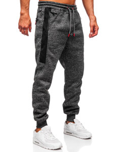 Pantalón jogger de chándal forrado para hombre grafito Bolf Q1201