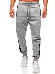 Pantalón jogger de chándal forrado para hombre gris Bolf Q1100